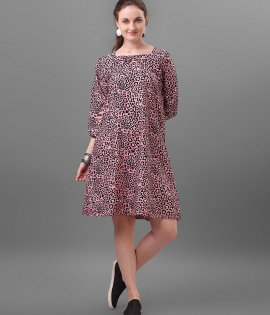 Animal print full dress