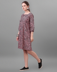 Animal print full dress