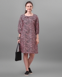 Animal print full dress