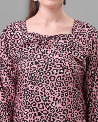 Animal print full dress