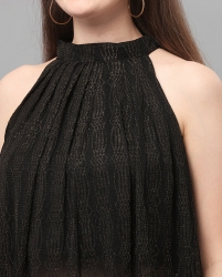 Sleeveless solid crop top