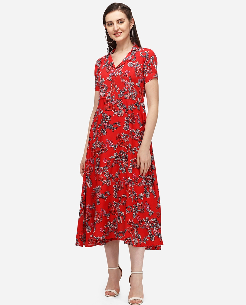 Full long v-nack dress