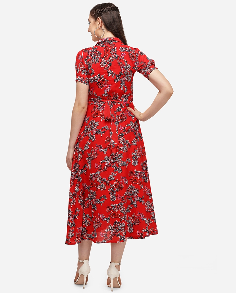 Full long v-nack dress