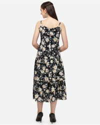 Black floral fancy dress